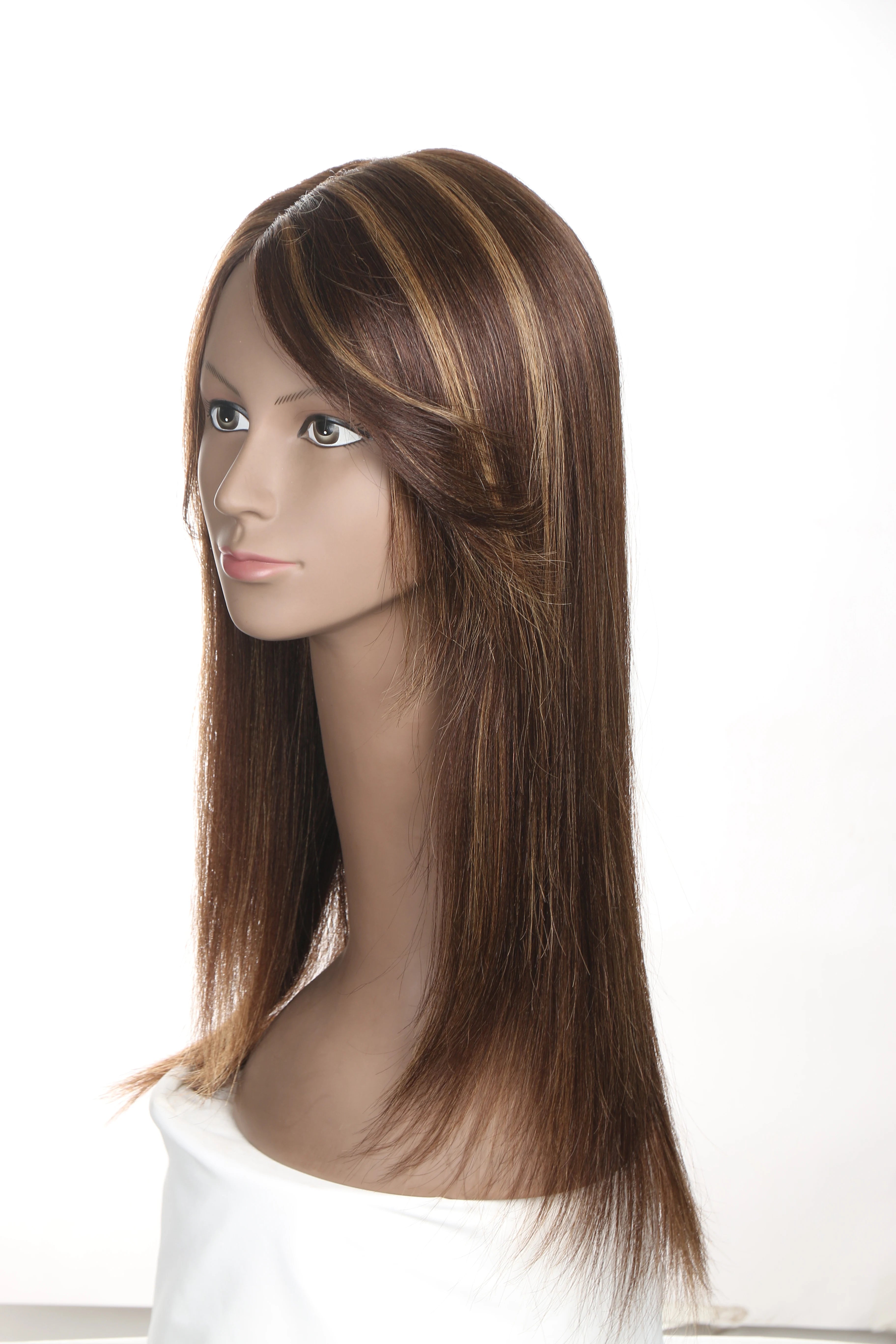 Sleek Human Hair Wigs For Women Highlight Colored Human Hair Wigs Lace Wig Straight Brazilian Hair Wigs 24 Inch Long Wig