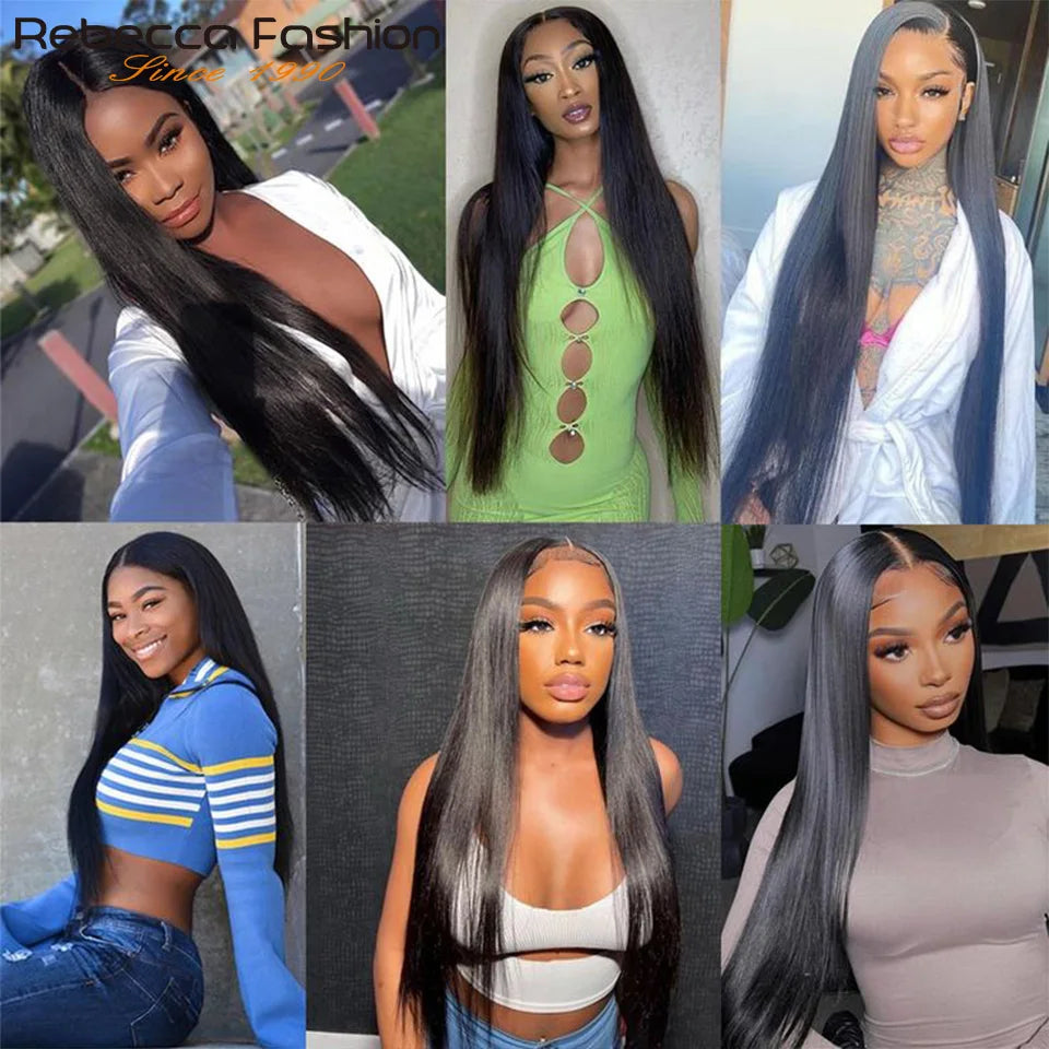 Malaysian Straight Hair Wigs 13*5*1 T Lace Front 100% Human Hair Wigs For Black Women PrePlucked 100% Human Hair Remy Hair Wigs
