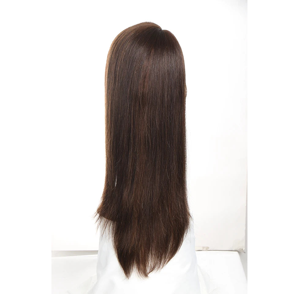 Sleek Human Hair Wigs For Women Highlight Colored Human Hair Wigs Lace Wig Straight Brazilian Hair Wigs 24 Inch Long Wig