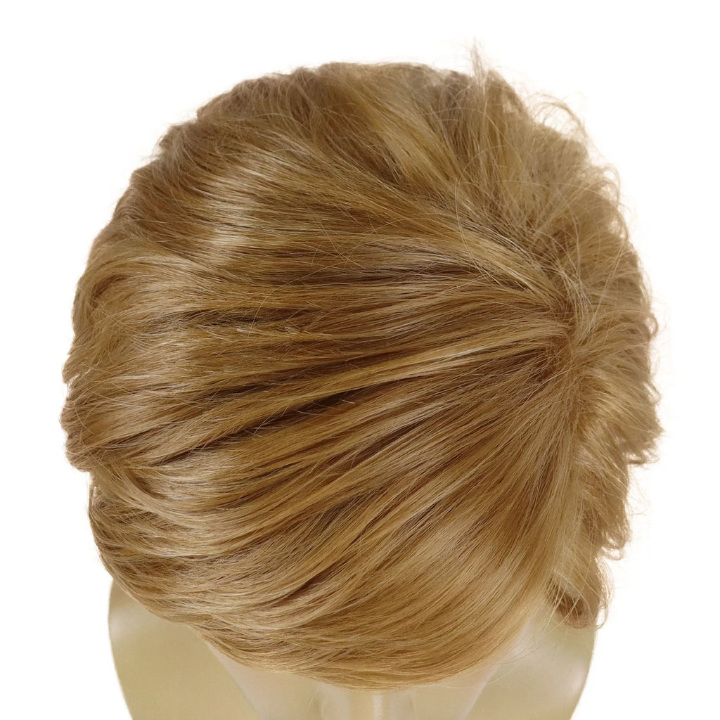 Short Wigs for Men Synthetic Hair Blonde Wig with Bangs Cosplay Wigs Halloween Costume Drag Party Straight Haircuts Roleplay