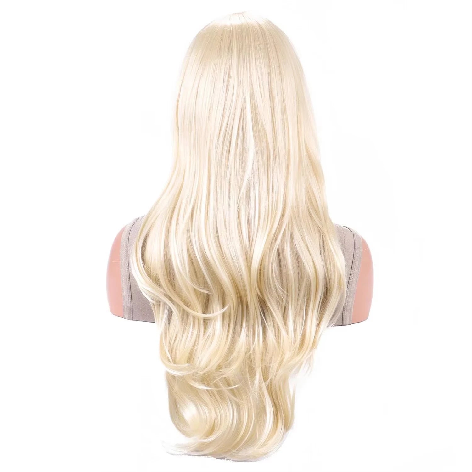 Synthetic wig, movie mermaid wig, golden long curly hair, Halloween Cosplay costume wig, women's fashionable daily wig