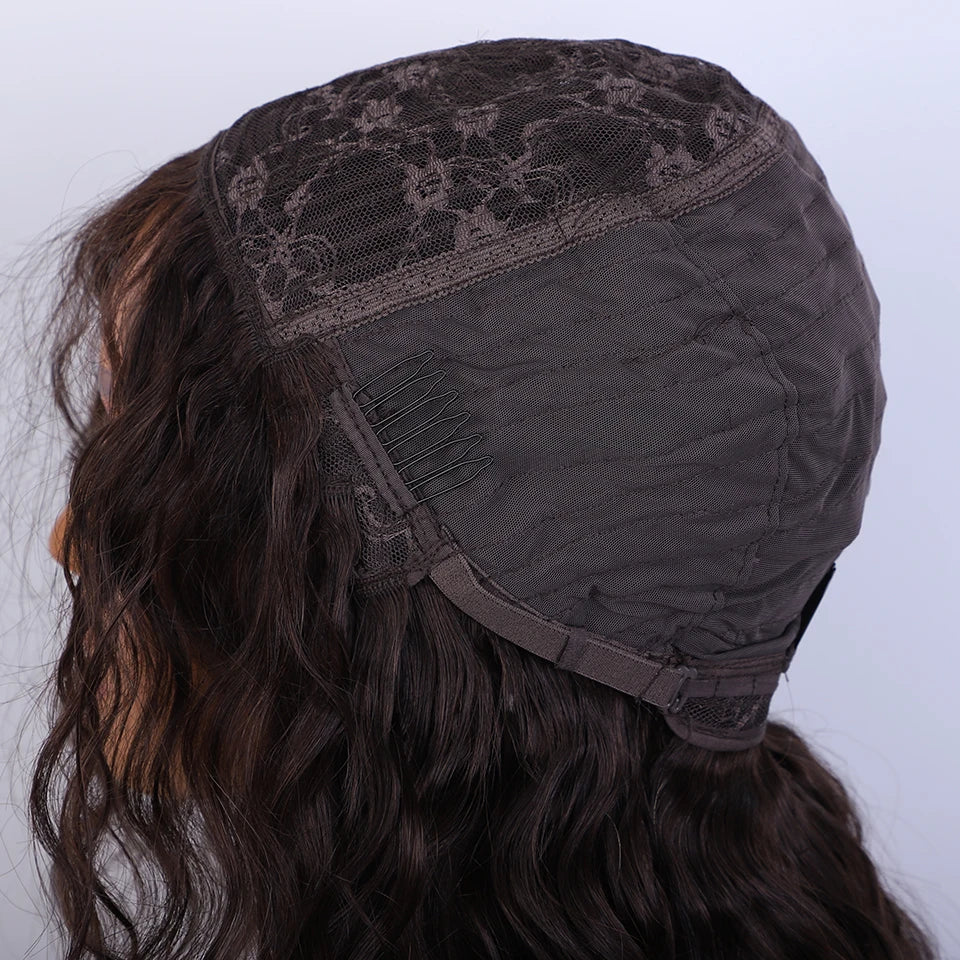 Top Human Hair Wigs Short Pixie Cut Natural Brown Multi Parting 100% Real Human Hair Wigs Perruques Cheveux Humains High Quality