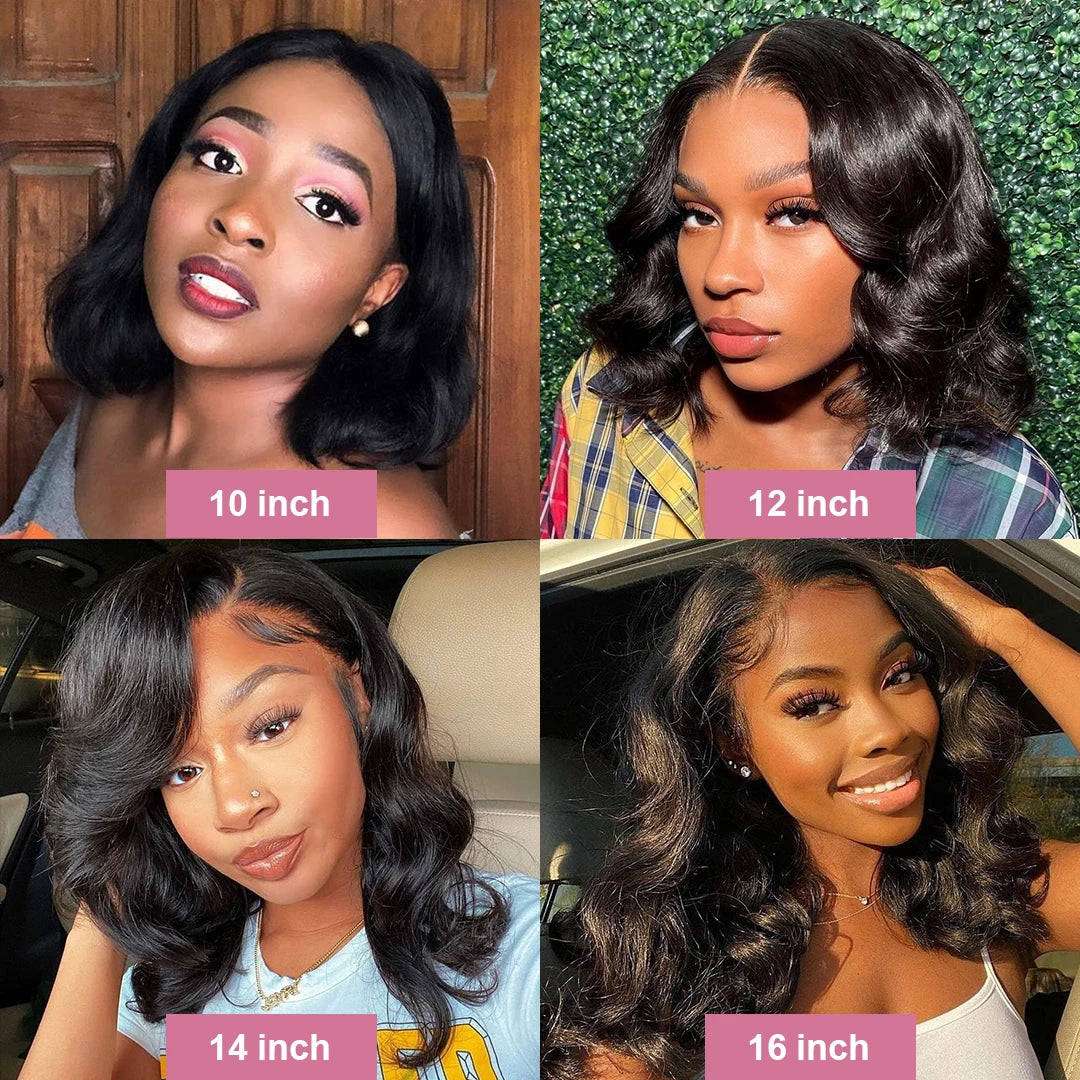 Egg Curl Hair Wigs Bob Transparent Lace Front Human Hair Wigs Pre Plucked Bleached Knots Short Wave Hair Wigs Bob For Women