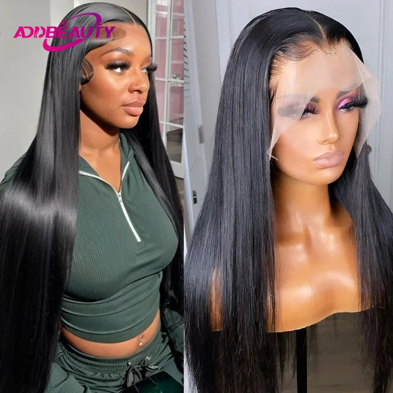 New Human Hair Wigs for Women 13x4 HD Lace Front Wigs Human Hair Straight Brazilian Human Hair Wigs Pre-Plucked Hairline 150%